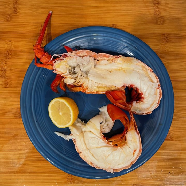 spiny lobster cooked
